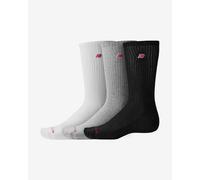 New Balance Patch Logo Crew Socks black grey white (3 pairs) - L