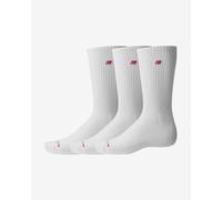 New Balance Patch Logo Crew Socks Pure White (3 pairs) - L