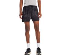 New Balance - Perforated breathable Shorts - RC Printed Short 5" Castlerock for Men - Size L - Black Black L