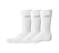 New Balance Performance Crew Socks 3-Pack White L - Ultimate Comfort for Running and Training