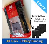 New Balance Performance Boxer Brief Underwear Clothing - 4 Per Pack S M L XL