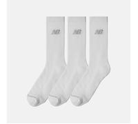 New Balance Performance Crew Socks 3-Pack White L - Ultimate Comfort for Running and Training