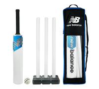New Balance Plastic Cricket Set Bat Stumps Ball Bag Junior Kids Size 3-6 - 6 (5ft 1" - 5ft 4")