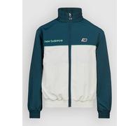 New Balance Premium Sports Zip Thru Funnel Kids Jacket medusa green T12