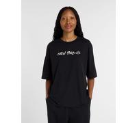 New Balance Pure Cotton Oversized Script Graphic T-Shirt Black
