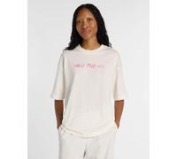 New Balance Pure Cotton Oversized Script Graphic T-Shirt White