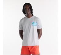 New Balance RC Essential Graphic SS Tee S Gray Men