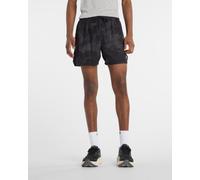New Balance Mens Running Rc Printed 5Inch Shorts - Grey, Grey, Size Xl, Men Grey