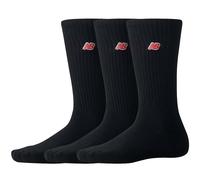 New Balance Red Patch Logo Crew 3 Pack - Black - LAS33763-BLK PLOGO 3P