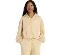 New Balance Womens Reimagined Fleece Full Zip Hoodie - Beige - Size M