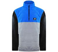 New Balance Relaxed Long Sleeve 1/4 Zip Up Mens Blue/Grey Jacket MJ13503_LSB