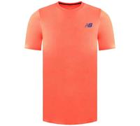 New Balance Short Sleeve Q Speed Jacquard Mens Orange T-Shirt MT23281_NDF