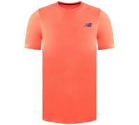 New Balance Short Sleeve Q Speed Jacquard Mens Orange T-Shirt MT23281_NDF