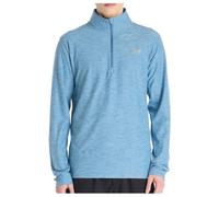 New Balance Mens Training Space Dye 1/4 Zip - Blue, Blue, Size L, Men Blue