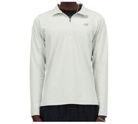 New Balance Space Dye Half Zip Sweatshirt White S Man