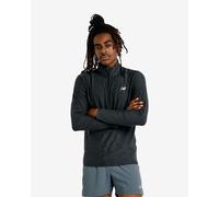New Balance Space Dye Half Zip Long Sleeve T-shirt Black XS Men