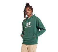 New Balance Sport Essentials Fleece Logo Hoodie - NB Navy, Nightwatch Green, S