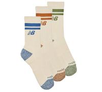 New Balance Sports socks ACTIVE LIFESTYLE STRIPED CREW SOCKS 3 PACKS in Beige M