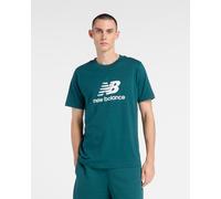 New Balance Stacked Logo short sleeve t-shirt turquoise blue - L