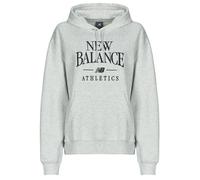 New Balance Sweatshirt LINEAR HERITAGE FLEECE HOODIE in Grey EU S
