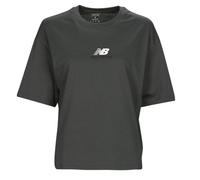 New Balance T shirt Athletics 1/4 Zip in Black EU S