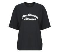 New Balance T shirt LINEAR HERITAGE OVERSIZED T-SHIRT in Black EU XS