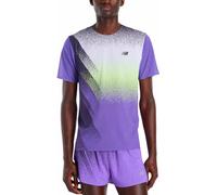 New Balance - Ultra-lightweight, breathable running T-shirt - Race Day Ultra Light Printed T-Shirt Electric Purple for Men in Recycled Polyester - Size S Purple S