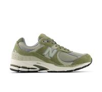 New Balance Unisex 2002R in Green/Grey Suede/Mesh, size 5