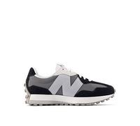 NEW BALANCE Unisex 327 Black & Grey Suede & Mesh Trainers Size: 5, Col