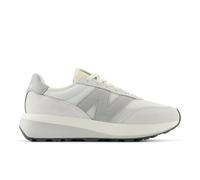 New Balance Unisex 370 in Grey/White Suede/Mesh, size 4