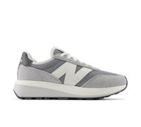 New Balance Unisex 370 in Grey/White Suede/Mesh, size 7.5