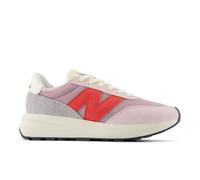 New Balance Unisex 370 in Pink/Red Suede/Mesh, size 3.5