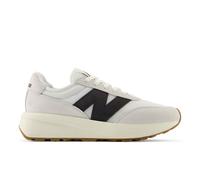 New Balance Unisex 370 in White/Grey Suede/Mesh, size 9.5