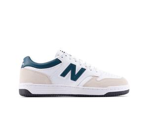 New Balance Unisex 480 L in White/Green Mesh, size 6.5