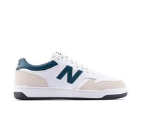 New Balance Unisex 480 L in White/Green Mesh, size 9