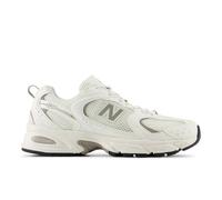 New Balance Unisex 530 in White/Brown Synthetic, size 4.5
