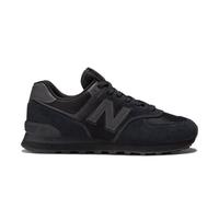 New Balance Unisex 574 Core in Black Suede/Mesh, size 11 Wide