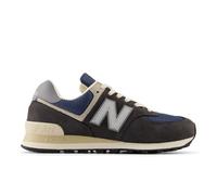 New Balance Unisex 574 in Black/Grey Suede/Mesh, size 5