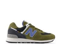New Balance Unisex 574 in Brown/Blue Suede/Mesh, size 7