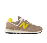 New Balance Unisex 574 in Brown/Orange Suede/Mesh, size 7.5
