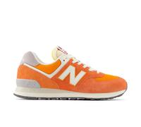 New Balance Unisex 574 in Red/White Suede/Mesh, size 4.5
