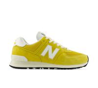 New Balance Unisex 574 in Yellow/Beige Suede/Mesh, size 7.5