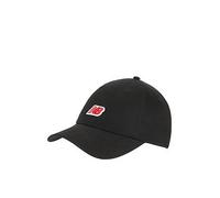 New Balance Unisex 6 Panel Nb Patch Logo Hat- Black, Black, Men Black