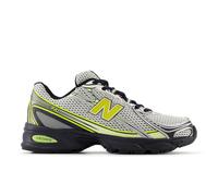 New Balance Unisex 740 in White/Black/Yellow Synthetic, size 7.5