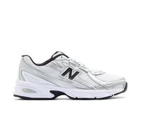 New Balance Unisex 740 in White/Grey/Black Synthetic, size 4