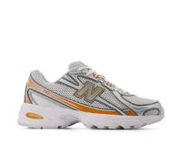New Balance Unisex 740 in White/Orange/Grey Synthetic, size 11