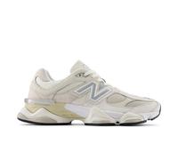 New Balance Unisex 9060 in White/Grey/Beige Suede/Mesh, size 5