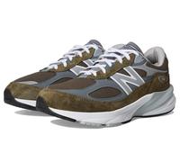 New Balance Unisex-Adult Made in USA 990 V6 Sneaker, Olive/Grey, 9.5 Wide Women/8 Men