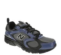 New Balance Unisex-Adult 408 Sneaker, Castlerock/Black/Magic Blue, 6 Wide