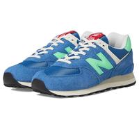 New Balance Unisex-Adult 574 V2 Sneaker, Blue Agate/Lime Leaf, 14.5 Women/13 Men